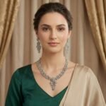 Floral Necklace Set with Earrings | Elegant Jewelry | AD Garments