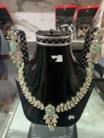 Floral Necklace Set with Earrings | Elegant Jewelry | AD Garments - Image 2