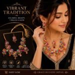 Traditional Multicolor Jewelry Set for Women | Elegant Bridal & Festive Jewelry | AD Garments