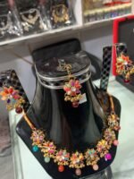 Traditional Multicolor Jewelry Set for Women | Elegant Bridal & Festive Jewelry | AD Garments - Image 3