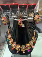Traditional Multicolor Jewelry Set for Women | Elegant Bridal & Festive Jewelry | AD Garments - Image 2