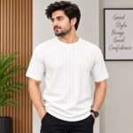 Men’s Textured Half Sleeve T-Shirt | AD Garments - Image 2