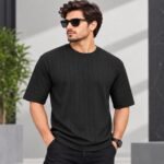 Men’s Textured Half Sleeve T-Shirt | AD Garments
