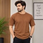 Men’s Textured Half Sleeve T-Shirt | AD Garments - Image 4