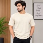 Men’s Textured Half Sleeve T-Shirt | AD Garments - Image 3