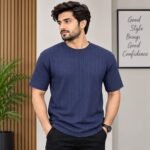 Men’s Textured Half Sleeve T-Shirt | AD Garments - Image 5