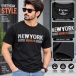 Men’s Premium Cotton New York Brooklyn Printed T-Shirt – Olive Green | AD Garments - Image 6