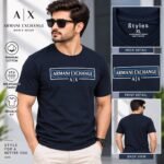 Men’s Premium Cotton Armani Exchange Style T-Shirt | AD Garments