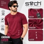 Men’s Printed Round Neck T-Shirt – Premium Fabric - Image 4
