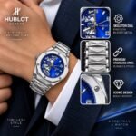 Hublot Genève Luxury Stainless Steel Watch | 3 Colors Dial In Iconic Design | AD Garments - Image 3