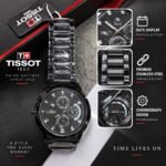 Tissot 1853 Chronograph Black Stainless Steel Watch – Swiss Style & Date Display |  AD Garments