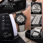 Quartz Classic Minimalist colored Dial Leather Strap Watch | AD Garments - Image 3
