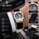 Quartz Classic Minimalist colored Dial Leather Strap Watch | AD Garments - Image 4