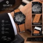 Quartz Classic Minimalist colored Dial Leather Strap Watch | AD Garments