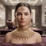 Exquisite Gold-Plated Kundan Choker Necklace Set with Pink Stone Drops | AD Garments