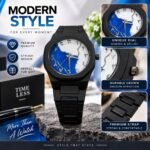 Modern Stylish Men’s Watch – Unique Blue & White Dial with Premium Strap | AD Garments - Image 2