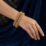 Elegant Gold Beaded Layered Bracelet | AD Garments