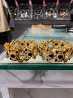 Elegant Gold-Tone Kundan & Pearl Embellished Statement Bracelet | AD Garments - Image 2