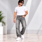 Men’s Grey Denim Jeans – Premium Regular Fit Casual Jeans | AD Garments - Image 2
