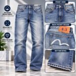 Men’s Light Blue Washed Denim Jeans – Regular Fit Casual Jeans | AD Garments
