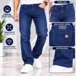 Men’s Premium Blue Denim Jeans – Regular Fit Casual Trousers | AD Garments