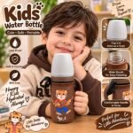 Kids Water Bottle with Cup Lid, Wide Mouth & Comfortable Handle | AD Garments