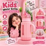 Kids Water Bottle with Easy Sip Spout & Comfortable Handle | AD Garmnets