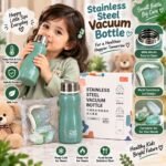 Kids Stainless Steel Vacuum Water Bottle 240ml with Multi-Functional Lid | AD Garments