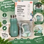 Kids Stainless Steel Vacuum Water Bottle 240ml with Multi-Functional Lid | AD Garments - Image 2