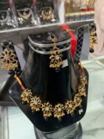 Pakistani Jewellery Design | Beautiful Gold Necklace Set (Artificial) | AD Garments - Image 2