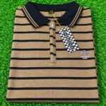 Men’s Striped Polo Shirt – Stylish Half-Zip Collar & Comfortable Casual Fit | AD Garments - Image 7