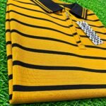 Men’s Striped Polo Shirt – Stylish Half-Zip Collar & Comfortable Casual Fit | AD Garments - Image 6