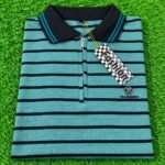 Men’s Striped Polo Shirt – Stylish Half-Zip Collar & Comfortable Casual Fit | AD Garments - Image 9