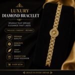 Luxury Diamond Style Bracelet – Elegant Gold-Tone Fashion Bracelet | AD Garments
