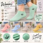 Women’s Ankle Socks – Soft Cotton Pack of 3 Pairs (Pirate sign)| AD Garments