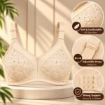 Women’s Lace Bra – Soft Comfortable Fit with Adjustable Straps | Sizes 32–56 | AD Garments - Image 3