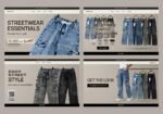 Men’s Baggy Cargo Jeans – Relaxed Fit Casual Denim Pants | AD Garments