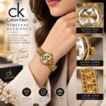 Women’s Elegant Luxury-Style Watch – Black Dial with Premium Metal Bracelet | AD Garments - Image 3