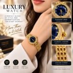 Women’s Elegant Luxury-Style Watch – Black Dial with Premium Metal Bracelet | AD Garments - Image 6