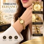 Women’s Elegant Luxury-Style Watch – Black Dial with Premium Metal Bracelet | AD Garments - Image 9