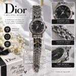 Women’s Elegant Luxury-Style Watch – Black Dial with Premium Metal Bracelet | AD Garments - Image 12