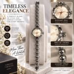 Women’s Elegant Luxury-Style Watch – Black Dial with Premium Metal Bracelet | AD Garments - Image 16