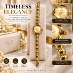 Women’s Elegant Luxury-Style Watch – Black Dial with Premium Metal Bracelet | AD Garments - Image 17