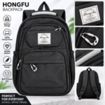 Hongfu Premium Black Multi-Purpose Backpack – Laptop & Travel Bag | AD Garments