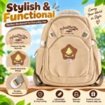 Stylish & Functional Premium Beige Backpack – Spacious Multi-Purpose School & Travel Bag | AD Garments
