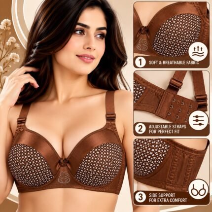 Elegant Lace Design Women’s Comfort Bra – Stylish Supportive Bra | AD GArments
