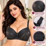 Women’s Soft & Comfortable Lace Padded Bra – Adjustable Straps & Back Support | AD Garments - Image 9