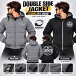 Men's Reversible Double-Sided Jacket – Two-in-One Hooded Zip-Up Outerwear | AD Garments